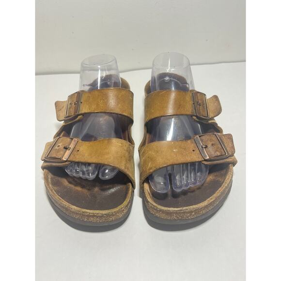 Birkenstock Tobacco Brown Leather Arizona Sandal 42 Reg-Wide 9-9.5 M 11-11.5 W main image 6